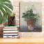 «Aarez Pot Of White Geraniums on Canvas» par Carol Rowan, reproduction-902600591