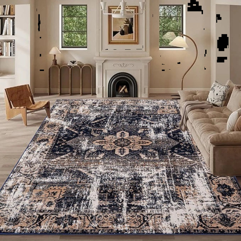 Area Rug, Navy, Rectangle 160 x 230 cm