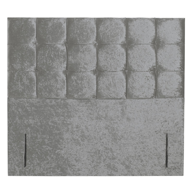Barlow Upholstered Headboard, Silver, Single (3')