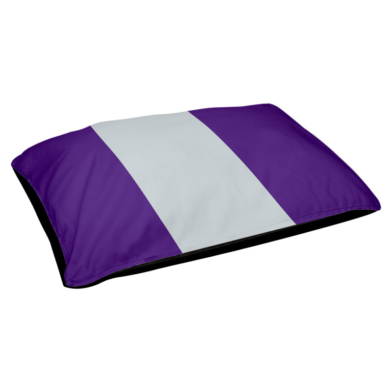 Coussin Golden State, Grand (l 40 po x P 30 po x H 14 po), Purple/Silver/Purple