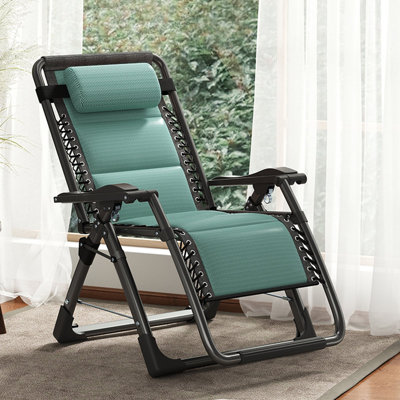 Outdoor Chairs Zero Gravity Chair, Adjustable Outdoor Lounge Chair