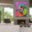 «Puppy Eyes Mauve» par Dean Russo Studios, art mural sur toile-652353090