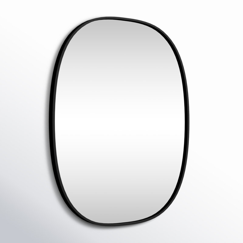 Miroir mural Sabine, Noir, 30 po x 24 po