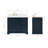 Stafford 43 " W Freestanding Standard Free Standing 1 Single Vanity Bathroom Vanity With White Quartz Top-93359418