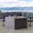 Sunjoy 38 inch Smokeless Fire Pit Large Size Outdoor Patio Propane Burning Fire Pit Table with Lid and Lava Rocks