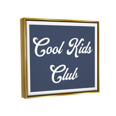 "Trinx Cool Kids Club", art mural encadré flottant par Lil 'Rue