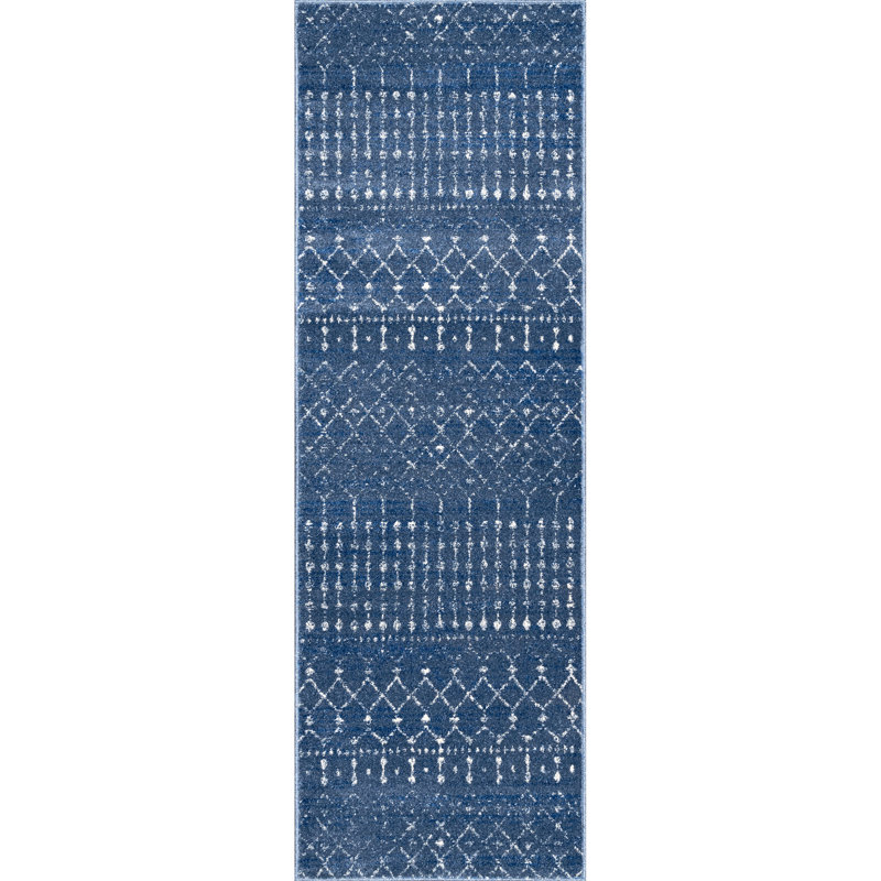 Geometric Area Rug, Runner 76 x 305cm
