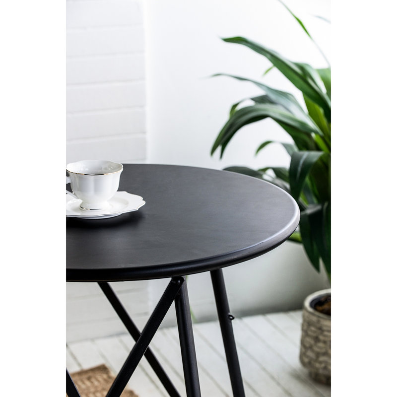 61.83x24x32.3" Iron Side Table And Two Seats, Black, Home Interior Decor Black With 61.83x24x32.3", Modern Decoration Piece