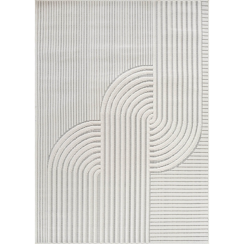 Modern High-Low Indoor Area Rug, Rectangle 6' x 9'