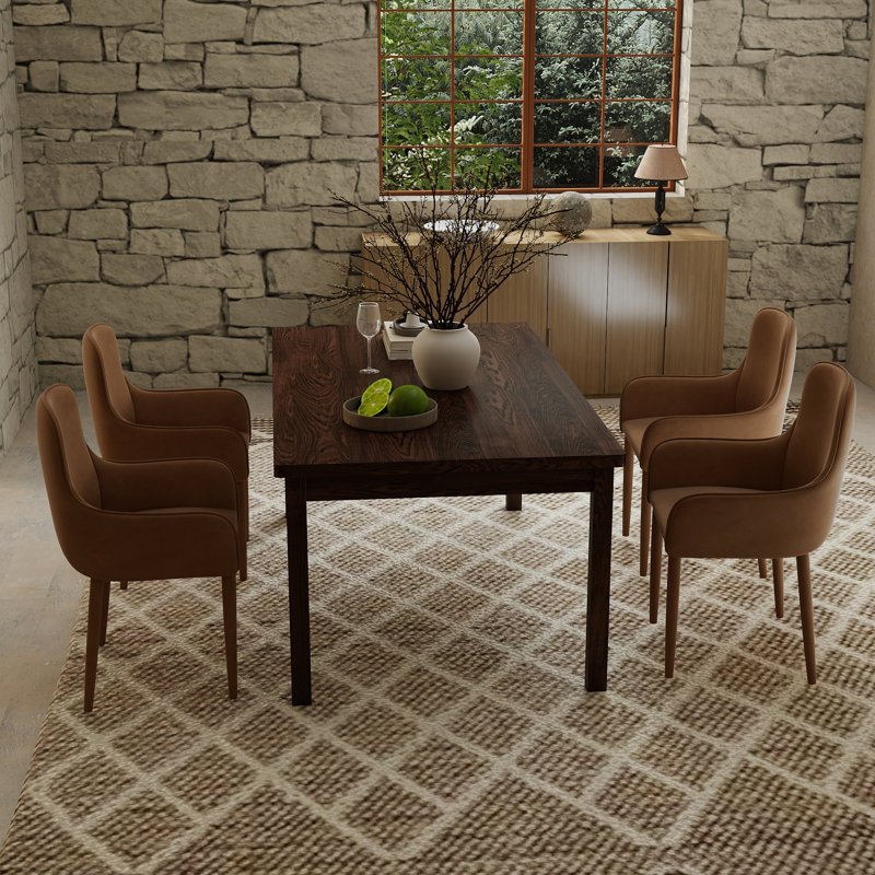 Dining Set With Upholstered Chairs