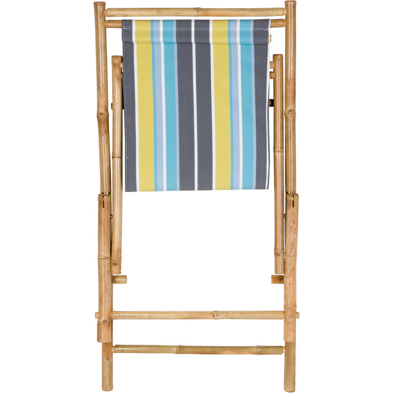 Sheree Folding Deck Chair, Green Stripes
