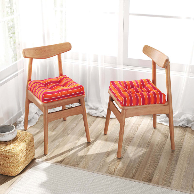 2 coussins de coussin de chaise de patio intérieur / extérieur
