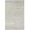 Organic Hand Knotted Striped Area Rug in White/Gray