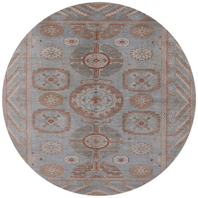 Tapis oriental bleu / rouge