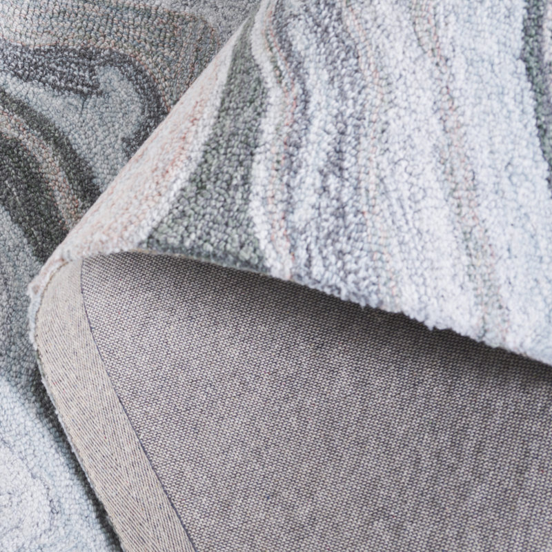 Jhenae Hand Tufted Performance Abstract Rug, Rectangle 5' x 8'