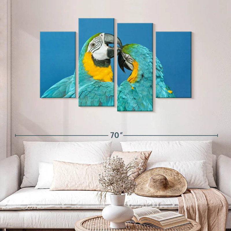 Brampt Macaw Love, 32" H x 52" W