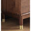 Simple Groove Glass Accent Cabinet