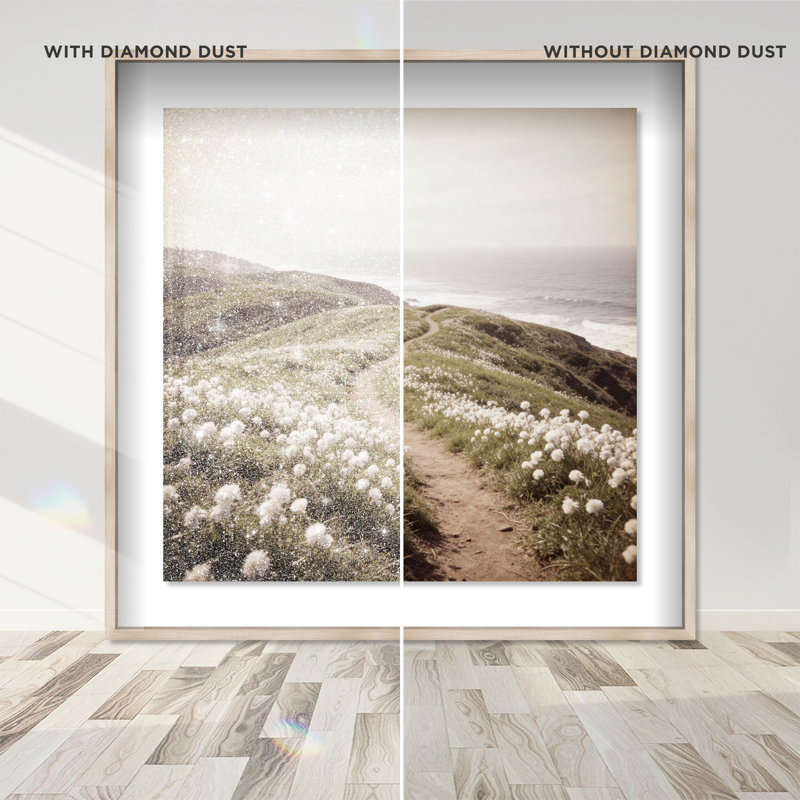Blooming Path Print by Oliver Gal, 25.5" H x 25.5" W, Natural Oak Shadowbox