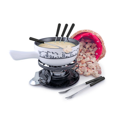 Swissmar Heidi 9 Piece Cheese Fondue Set