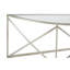 Smithey 113cm Glass Top Console Table