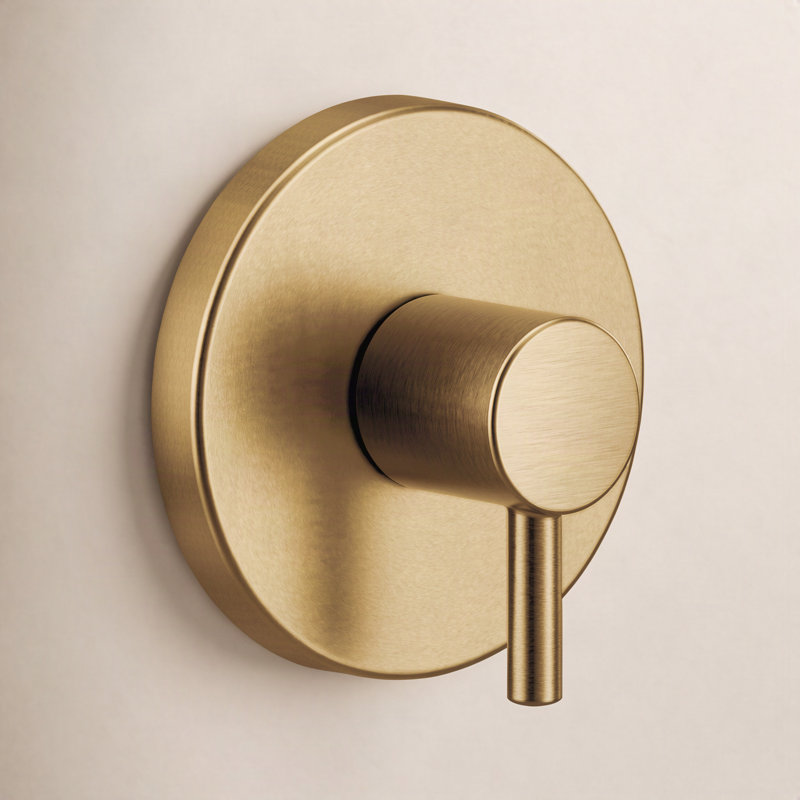 Align 1-Handle M-Core Transfer Valve Trim Kit, Valve Required, Brushed Gold