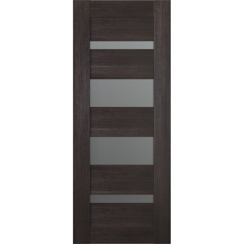 Dalle de porte intérieure en verre manufacturé Avon 07-01, Chêne Veralinga, 32 po x 80 po
