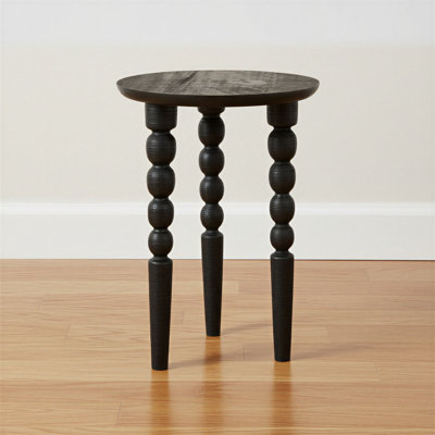 Mango Wood Spindle Side Table