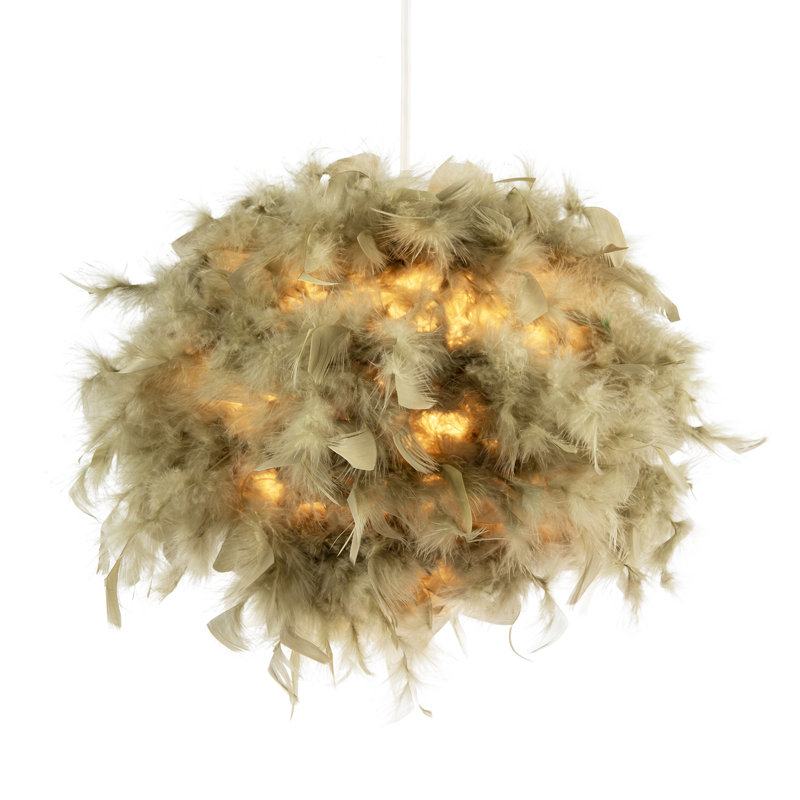 Globe Pendant Shade ( Screw On ) in Green, 20cm H x 25cm W x 25cm D