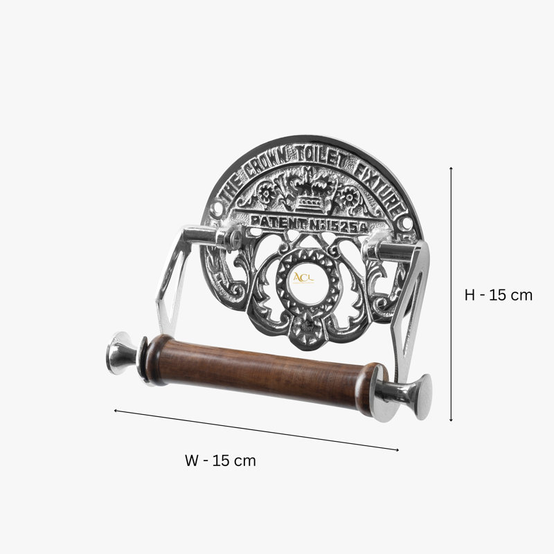 Aghen Wall Mounted Toilet Paper Holder, Chrome