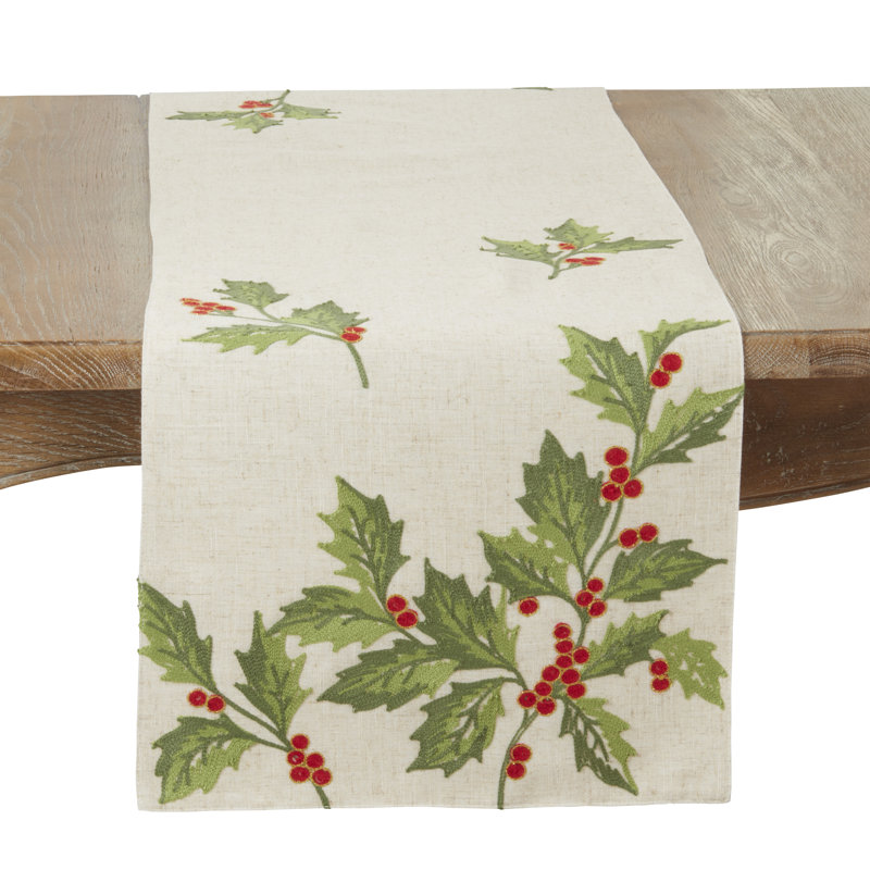 Chemin de table Evergreen, Crème