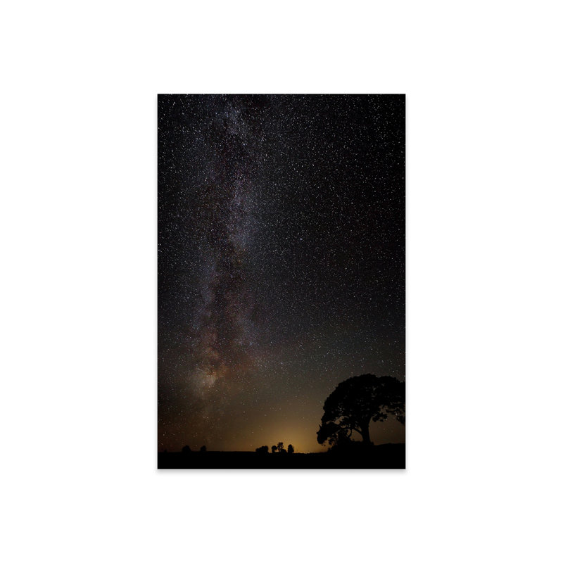 «Milky Way» - reproduction, Pas de tapis, Plastique / acrylique, H 24 po x l 16 po x P 0,25 po