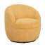 Fauteuil demi-tonneau pivotant en sherpa Gwenlyn 360-106839951