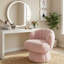 Chaise de meuble-lavabo pivotante rembourrée avec coussin-1813012108