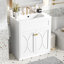 Ensemble de meuble-lavabo autoportant avec lavabo en céramique Modern-722365939