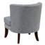 Chaise gris foncé de style classique avec pieds en bois massif et assise confortable-1259450305
