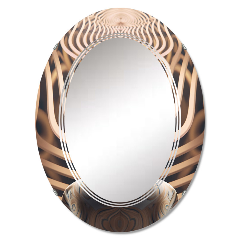Moyenne - Miroir mural moderne ovale, 36 po x 24 po