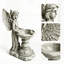 Sculpture de bain d'oiseaux en forme d'ange, statue de jardin en résine avec bol sur piédestal pour attirer la faune et embellir votre extérieur.