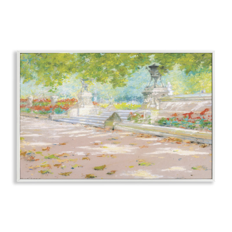 Giclée encadrée par le soleil d'été dans le parc, design par LSR Design Studio, H 12 po x l 18 po