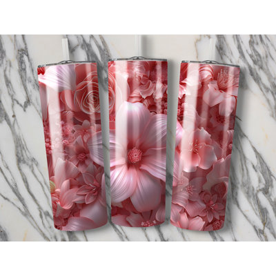 Choose Handmade Tumblers 591 mL Vacuum Insulated Stainless Steel (18/8) Travel Tumbler with Straw