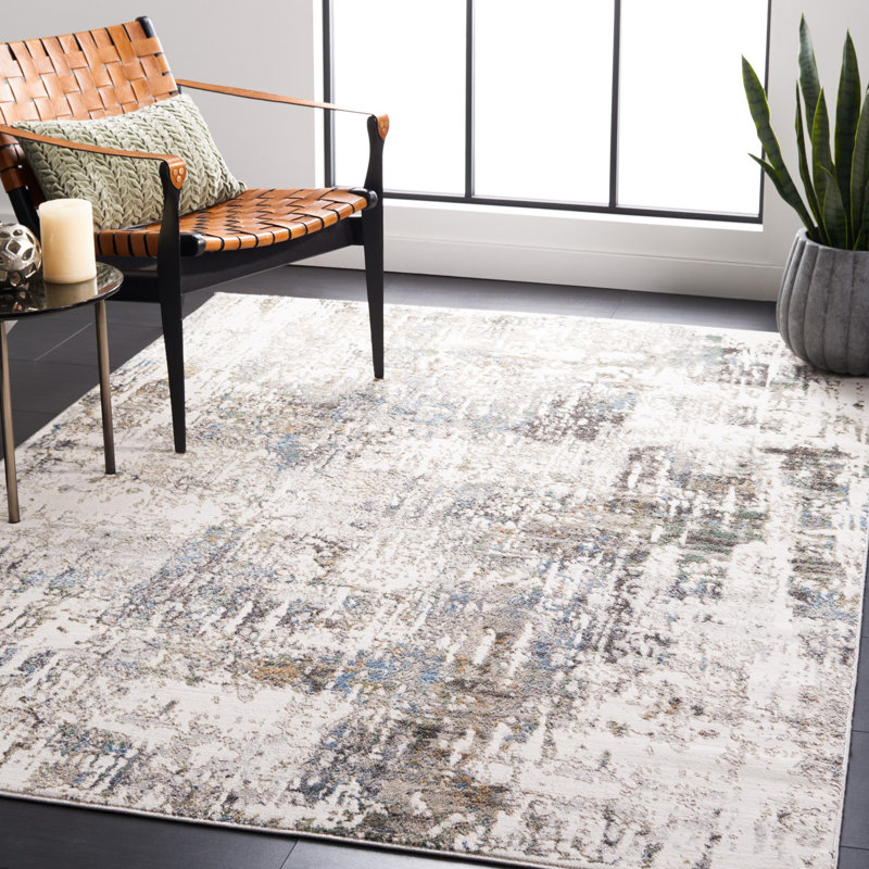 Bel Air Performance Abstract Rug, Rectangle 5'5" x 7'7"