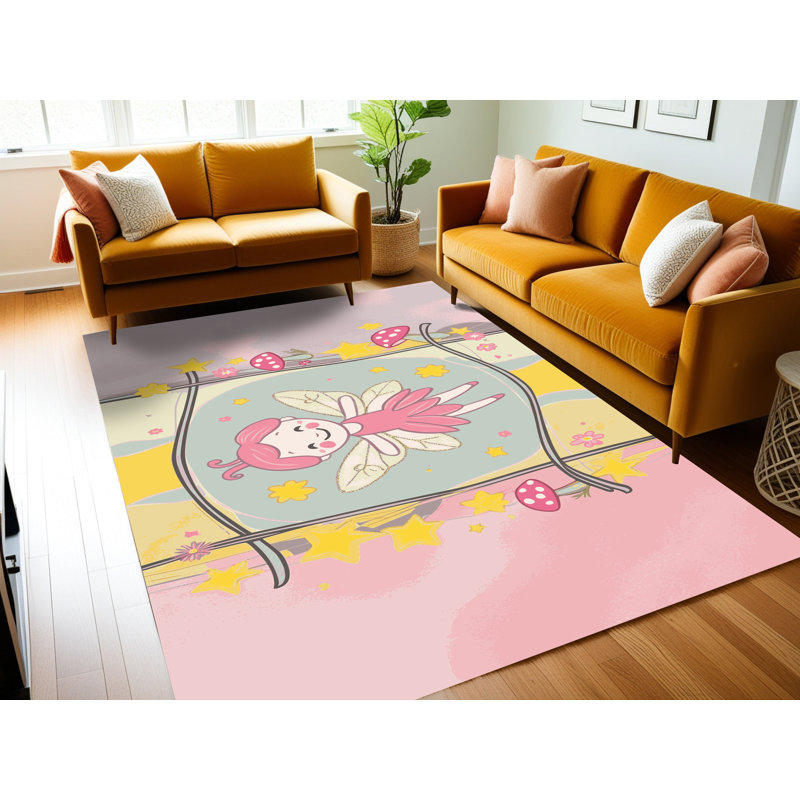 Tapis fantaisie East Urban Home, Rectangle 5 pi x 8 pi