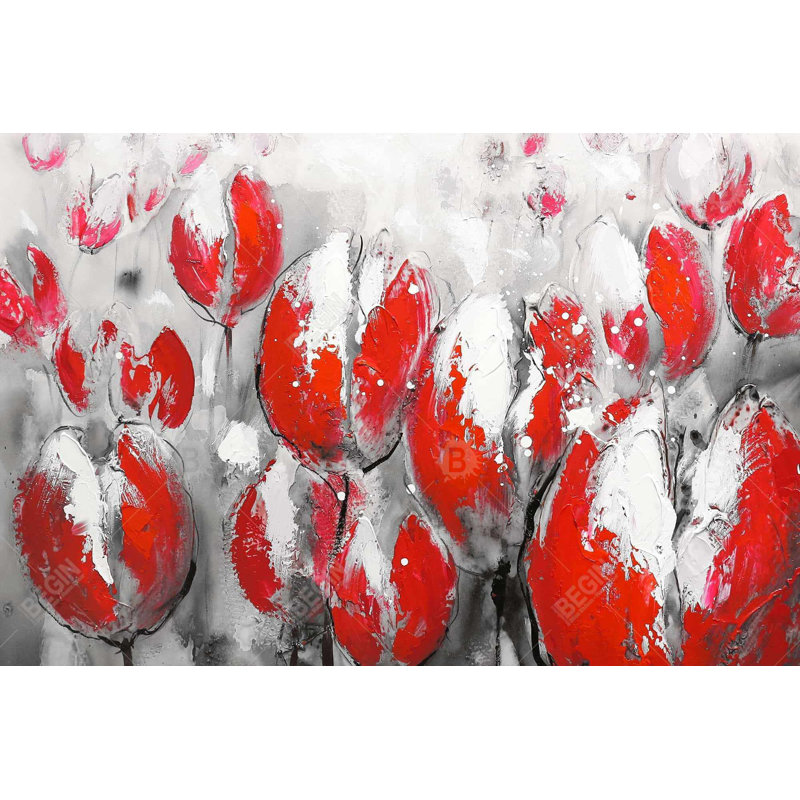 " Abstract Red Tulips "