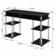 Edwin No Tools Writing Desk with Shelves