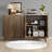 Thaddeus Carved 4-Door Sideboard with Adjustable Shelves