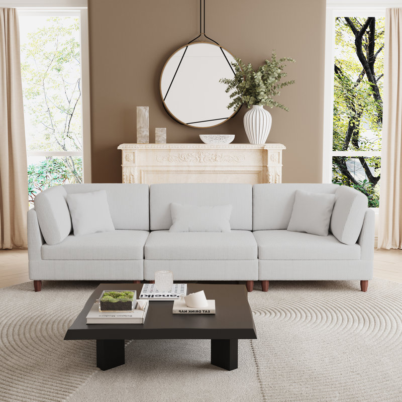 Seemab Modular Corner Sofa, Sea Salt Grey