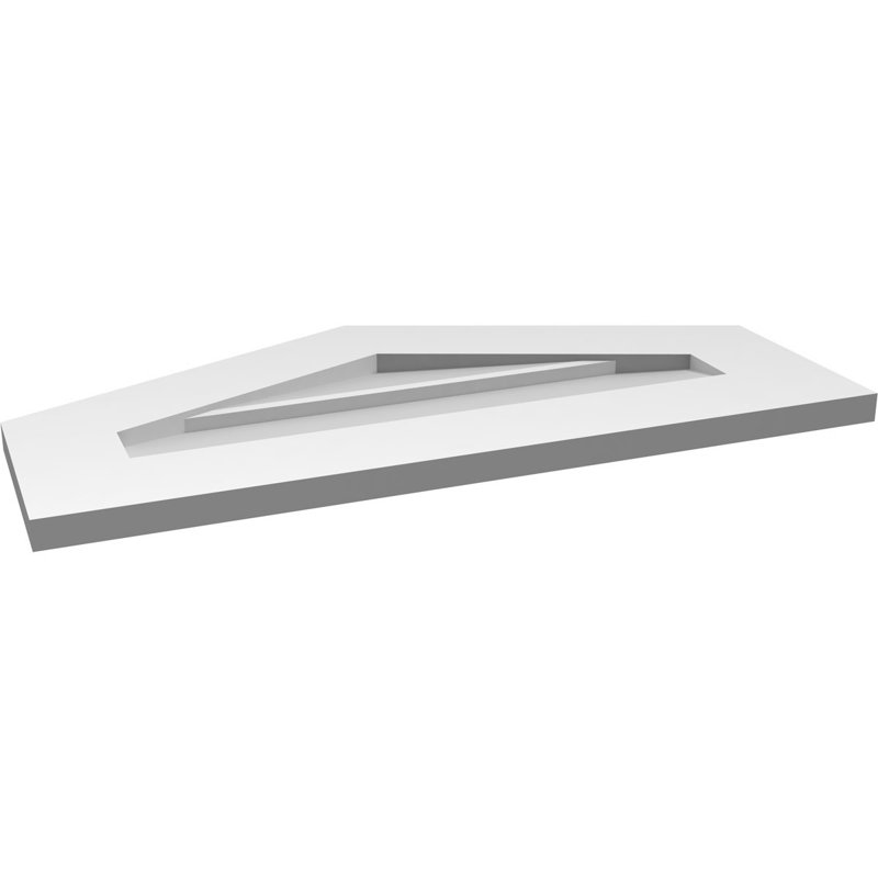 Ventilateur à pignon non-fonctionnel Signature, H 14 po x l 28 po x P 1 po, Brai 5/12