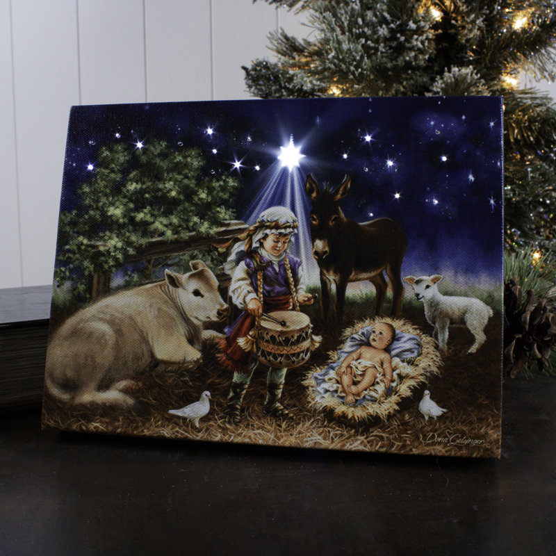 Toile de fond avec petit chevalet 8 x 6 Little Drummer Boy