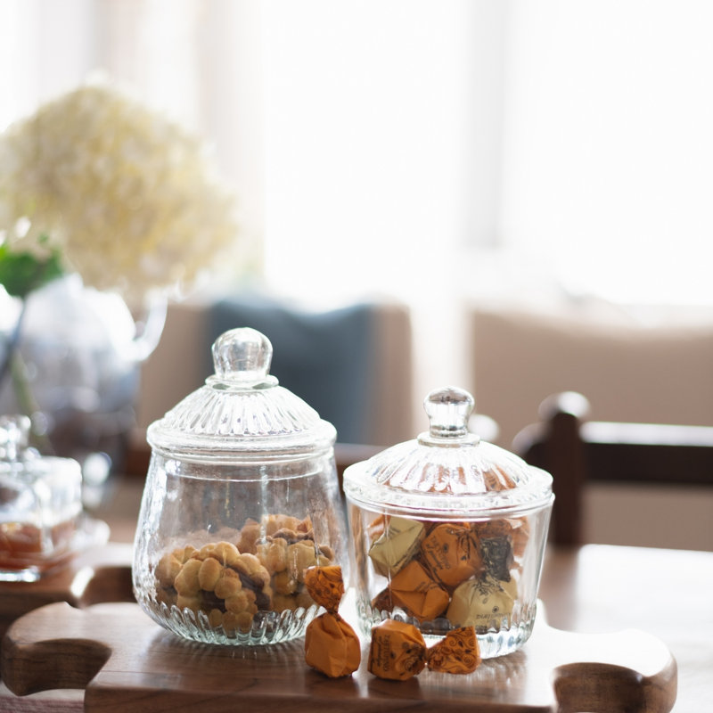 French Bistro Glass Biscuit Jar