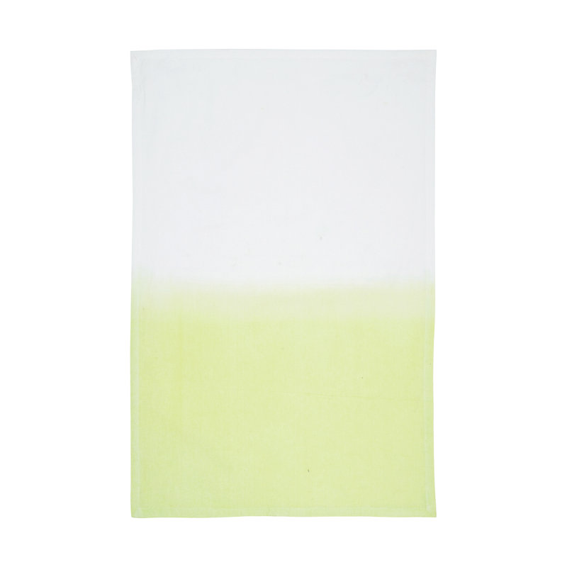 Aster Citron Dishtowel, Green