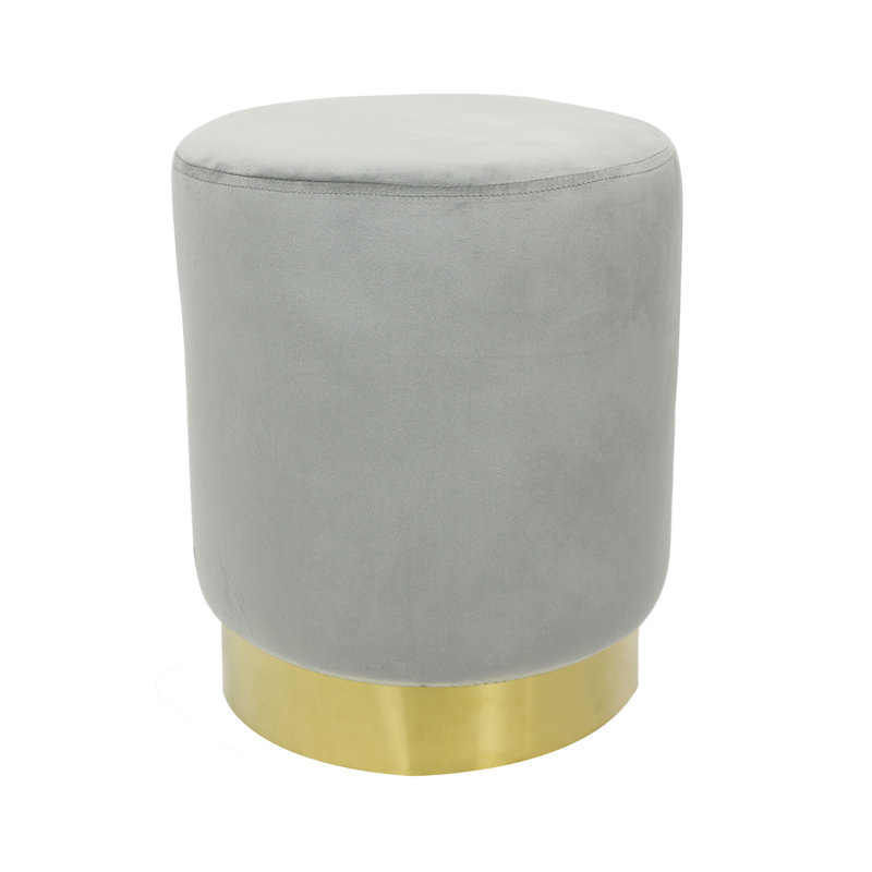Fleury Metal Accent Stool, Grey